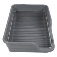 thumbnail image 4 of Dog Potty Tray, Sturdy Dog Pee Pad Holder Spill Proof Stainless Steel Grid  For Home Bathroom, 4 of 9