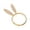 GD1, variant on Cooking Utensils Rabbit Napkin Ring Set for Dining Table Decoration Crafted in Metal with Easter Bunny Theme Gold Tone Elegant Cloth Napkin Holder for Spring Parties and Weddings