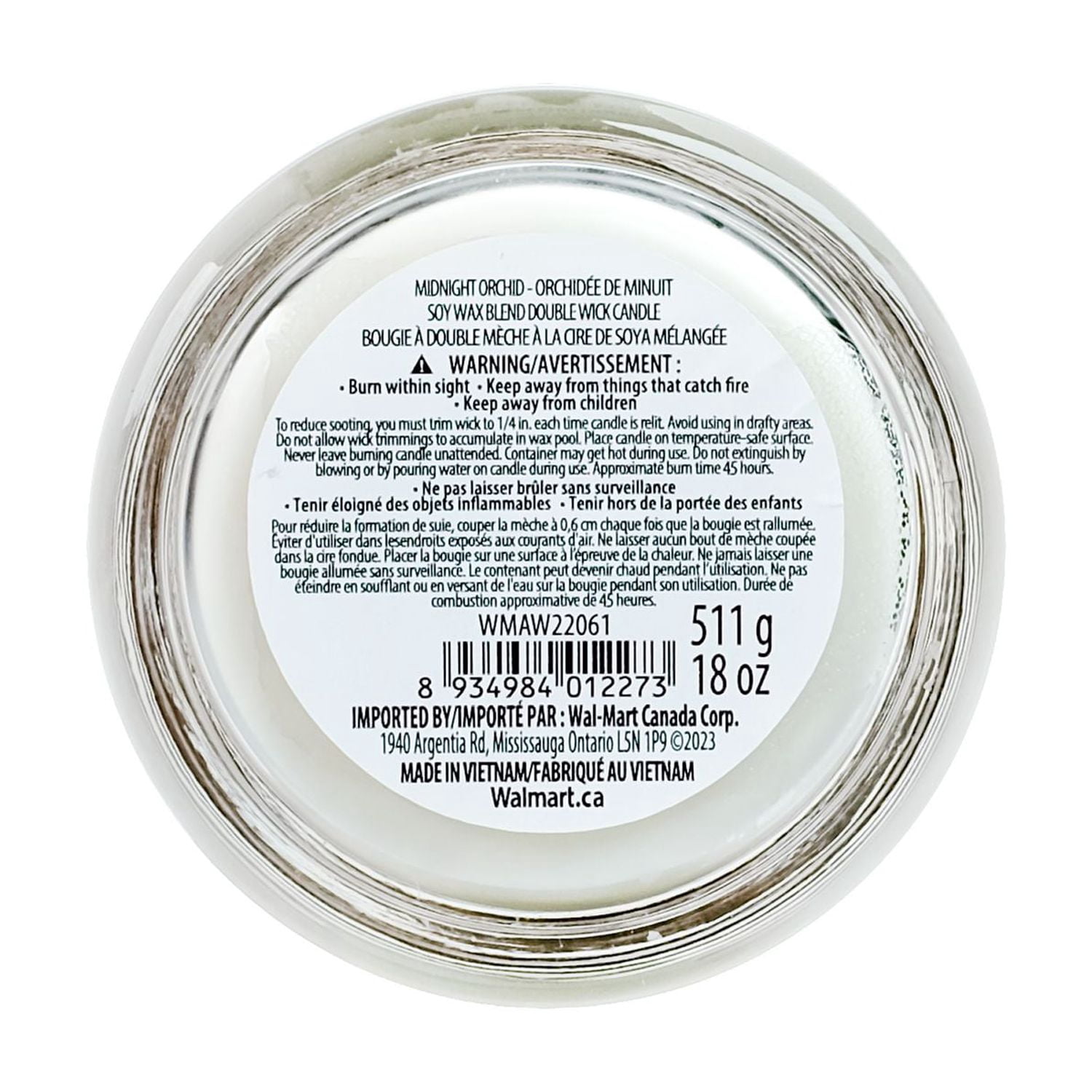 Art Wick 13.9OZ Thym au citron et cire de soja verveine Bougie parfumée mélangée, 1 mèche coton