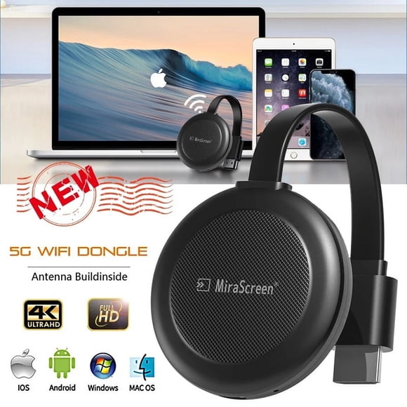 Mirascreen Récepteur Dongle d'Affichage WiFi Sans Fil 1080P Compatible HDMI Clé TV DLNA Miracast AnyCast Airplay Chromecast HD
