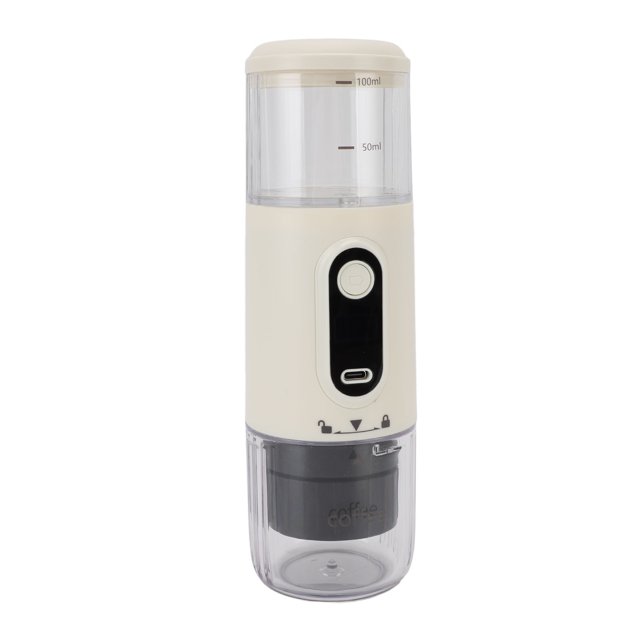 Portable Espresso Machine, Travel Coffee Maker for Camping, 100ml Type C Rechargeable Handheld Capsule Coffee Maker for RV, Hiking, Office