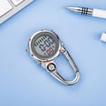 thumbnail image 3 of Digital Carabiner Clip Watches Hook Fashion Portable Clock Luminous Multi-function Fob Nurse Watch Compasses Week Clocks Hospital Yellow, 3 of 9