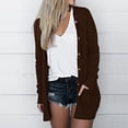 thumbnail image 2 of AherBiu Womens Cardigan Tops Long Sleeve Open Front Mid-Long Outwear with Pockets Spring Clothes, 2 of 6