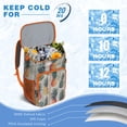 thumbnail image 2 of Pineapple Lover Backpack Cooler, Tropical Print Insulated Bag, Leakproof and Waterproof Lunch Backpack for Summer Outings, 2 of 6
