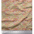 thumbnail image 1 of Soimoi Green polyester Crepe Fabric Brush Stroke Abstract Fabric Prints By Yard 52 Inch Wide, 1 of 3