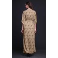 thumbnail image 2 of Bimba Robe d'Été Longue Maxi pour Femmes en Rayonne à Facettes, Triangles Géométriques, Imprimée, Fente Latérale - Medium, 2 of 6