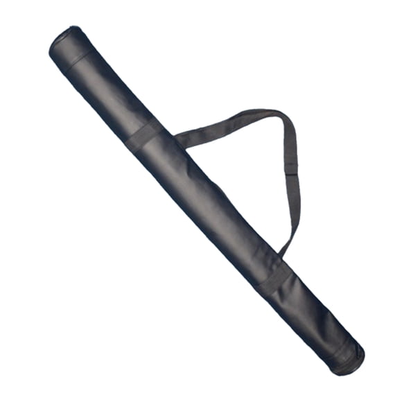HBFAGFB Pool Cue Case for 1/2 Billiard Cue Stick, 30 Inches Long Snooker Storage Carrying Bag, Black Nylon with Adjustable Shoulder Strap
