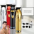thumbnail image 3 of Tondeuse Électrique USB Rechargeable Indicateur Rasoir Portable Voyage Poche Maison Coiffeur Tête Coiffure Tondeuses Homme Rouge, 3 of 9