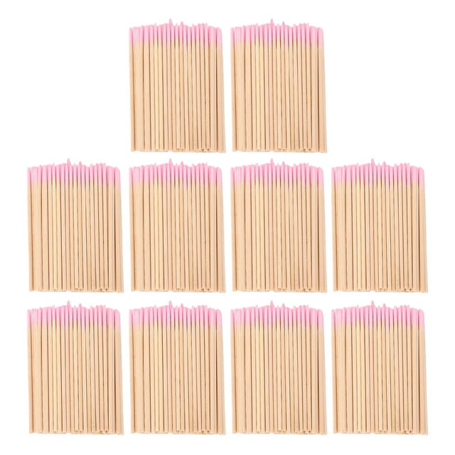 Pointed Tip Swabs, Pointed Cotton Swabs 10 Bags Keyboard Cleaning Wooden Sticks Wide Usage Manicure Tool for Cleaning