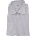 thumbnail image 1 of Taccaliti Chemise Habillée pour Homme Blanche à Rayures Violettes - 45-18, 1 of 1