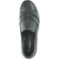 thumbnail image 3 of Kozi Soulier Mocassin Décontracté Confortable pour Femmes à Enfiler OY5317 avec Bout Rond et Goussets Doubles Noirs, 3 of 8