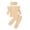 Beige, variant on Ymyiu Baby Girls' Clothing Casual Baby Girl 3-Piece Outfit Set: Soft Infant Top + Cozy Toddler Pant + Adorable Headband (Beige,0-6 Months)