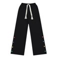 thumbnail image 1 of CHUANK Spring Girls‘ Pants Mid Sized Child Kids‘ Loose And Versatile Casual Kids‘ Sweatpants Sizes 4-5 Years, 1 of 5