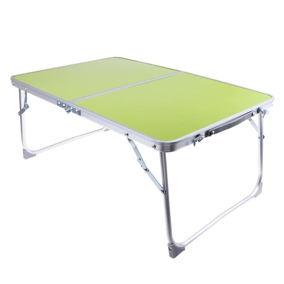 TABLE Pliante PORTABLE à Dessus en MDF pour Intérieur et Extérieur, Repas, CAMPING, Pique-Nique, Fête, Bureau, Vert