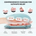 thumbnail image 3 of CINCOM Masseur de Main Sans Fil avec Chaleur et Compression pour l'Arthrite et le Canal Carpien, Bleu, 3 of 4