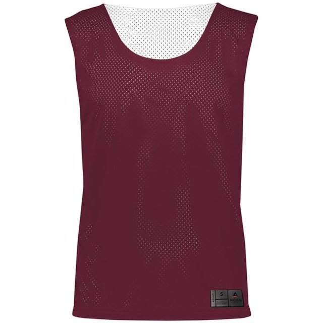 ASI 9718.380.L Haut Pinnie Réversible en Maille pour Jeunes, Bordeaux et Blanc - Grand