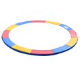 thumbnail image 1 of Soozier – Coussin de sécurité de remplacement pour trampoline de 14 pi, housse de protection pour ressorts, résistant à l'eau, aux UV et aux déchirures, sans trous pour poteaux, multicolore, 1 of 9