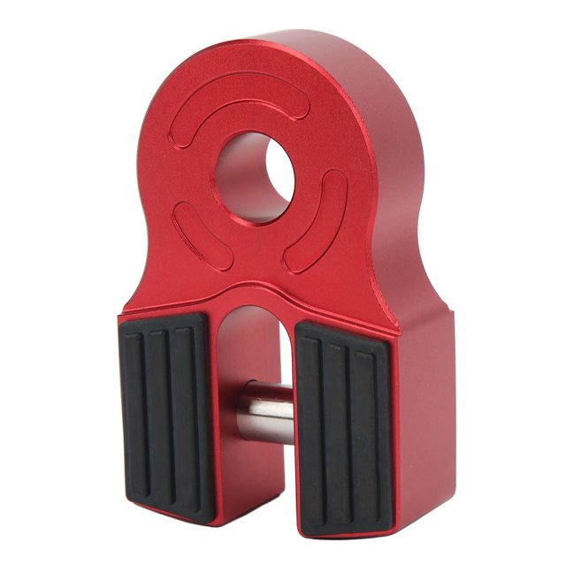 Winch Shackle Mount, Flat Towing Hook Mount Iron Pin High Strength 30000Lbs Loading For Pickup For UTV Red