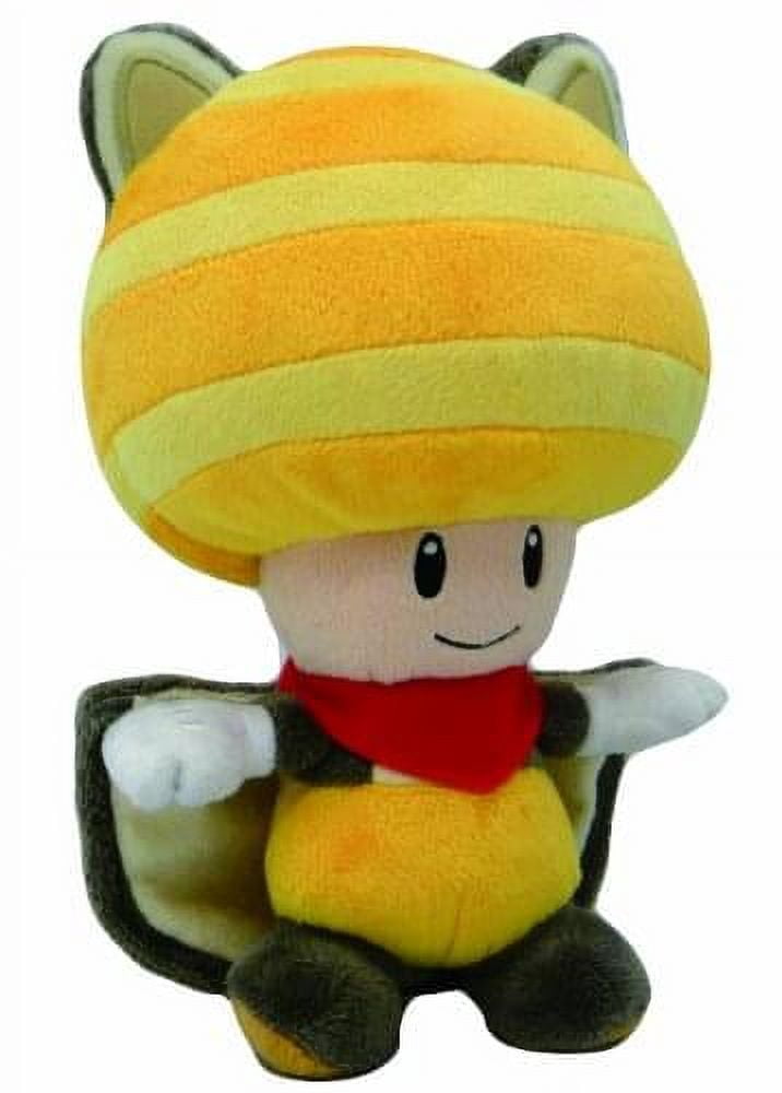 Plush - Nintendo - Super Mario - Flying Squirrel Toad 8" Yellow New Doll 1314