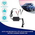 thumbnail image 2 of 12V Battery Charger Maintainer Amp Volt Trickle Smart Universal Multi- Mode Rechargeable Compact Battery Charger Tender Maintainer for Auto Car Truck Motorcycle, 2 of 10