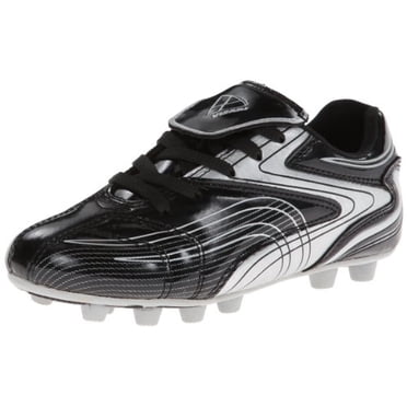 Vizari Striker FG Chaussure de Soccer (Tout-Petit/petit Enfant/grand Enfant),Noir/argent,2 m US Petit Enfant