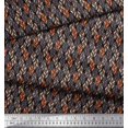 thumbnail image 2 of Soimoi Rayon Fabric Leaves Small Print Fabric by The Yard 42 Inch Wide, 2 of 3