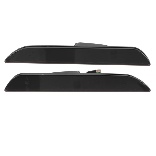 Unique Bargains LED Side Marker Light FR3Z-15A201-A Rear Turn Signal Lights for Ford Black Lens White LED Light 1 Pair