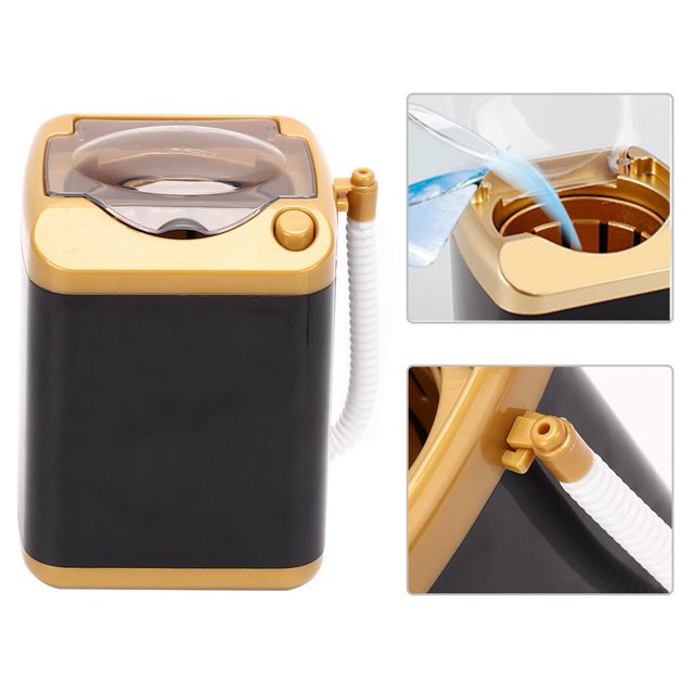Qiilu Mini Washing Machine, Washing Machine, Cleansing Machine Electric Mini Washing Machine MakeUp Brush Washing Machine For Cleaning Cosmetic Tool Girls Ladies