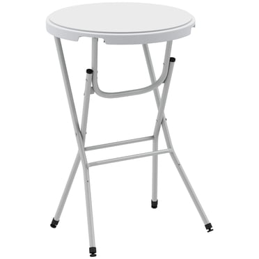 Outsunny Table de Bar d'Extérieur de 31,5 Pouces, Table Pliante de Hauteur de Bar avec Dessus en HDPE