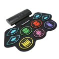 thumbnail image 4 of 9 Pads Electronic Drum, 9 Accompaniments Portable Drum Practice Pad 100-240V  For Percussion Training EU Plug,US Plug,UK Plug, 4 of 8