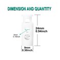thumbnail image 2 of Unique Bargains 50 Pcs Verrous de Cordon à Ressort Clips en Plastique Attache Double Trous Corde Toggle Slider, Blanc, 2 of 7