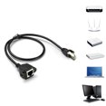 thumbnail image 4 of 0.6m Male To Female RJ45 Ethernet Internet Network Male To LAN Extension Cord Cable RJ45 Shielded Cable, 4 of 6