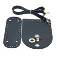 thumbnail image 3 of pitrice Crochet Bag Bottom Base Crochet Bag Set Making for Handbag Tote Shoulder Bag Black 18x8cm, 3 of 6