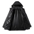 thumbnail image 5 of BADHUB Men's Waterproof Jacket with Hood Outdoor Lightweight Rain Jacket Mesh Lined Fall Softshell Solid Color Raincoat With Big Pockets Holiday Deals, 5 of 5
