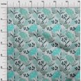 thumbnail image 3 of oneOone Popeline de Coton Sergé Tissu Vert Turquoise Floral Rétro Projets de Couture Tissu Imprimé au Mètre 56 Pouces de Large, 3 of 5