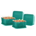 thumbnail image 1 of Tupperware 11156460 Contenants en Plastique - 650 ml, 4 Pcs, Vert, 1 of 2