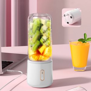 TIMIFIS Mélangeurs portatifs pour jus rechargeables , Mélangeurs pour les secousses et, Juicère de fruits usb rechargeable avec 6 Blades, mélangeurs portatifs pour les voyages sportifs et extérieurs Appartement Essentials