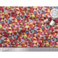 thumbnail image 3 of Soimoi Cotton Jersey Fabric Triangle Geometric Print Fabric by The Yard 58 Inch Wide, 3 of 3