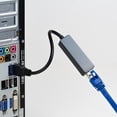 thumbnail image 2 of PrimeCables Câble Ethernet Gigabit USB 3.0 vers RJ45 (Flash Intégré), Adaptateur Réseau Haute Vitesse 10 100 1000 Mbps, Noir, 2 of 6