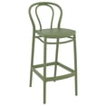 thumbnail image 1 of Compamia Victor Tabouret de Bar Contemporain en Résine pour Intérieur et Extérieur - Ensemble de 1, Vert Olive, 1 of 8