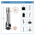 thumbnail image 2 of Minuteman International Neoclassic Outils de Foyer, Chrome Poli et Noir, 2 of 5