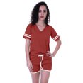 thumbnail image 1 of Moomaya Ensemble de Nuit Uni pour Femmes avec Shorts, Vêtements de Nuit en Coton, 2 Pcs Chemises de Nuit, 1 of 7