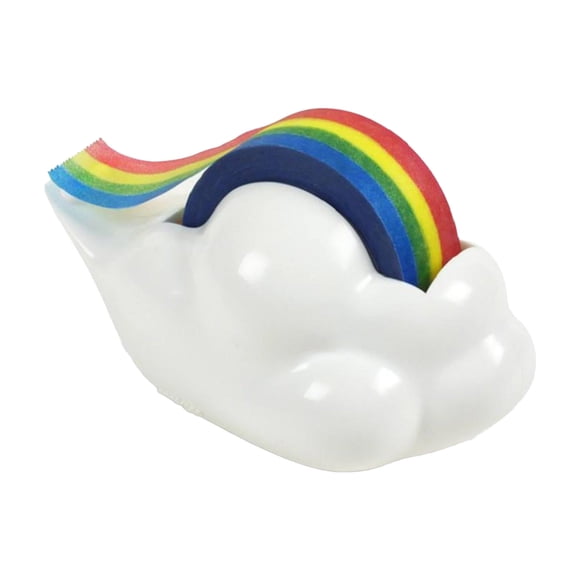 Binwennn Craft Table with Storage Stationery Paper And Envelopes Set for Girls Arts And Crafts for Kids Ages 8-12 Boys Tape Dispenser Set Pattern Rainbow Tape Reusable Desk Supplies Desk Accessories
