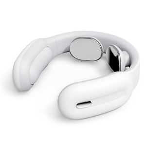 Genkent Massager de cou intelligent avec chaleur, masseur de cou électrique intelligent, 3 Modes &15 Portable Intelligent sans fil de résistance (blanc)