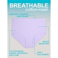 thumbnail image 3 of Fruit Of The Loom Womens Breathable Cotton-Mesh Brief Panty 6 Pack, 6, Assorted, 3 of 6