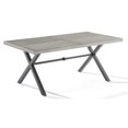 thumbnail image 1 of Pemberly Row Table à Manger d'Extérieur Moderne en Métal, Gris/noir Mat, 1 of 10