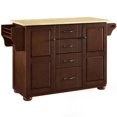 thumbnail image 1 of Crosley Eleanor Natural Wood Top Kitchen Island in Mahogany, 1 of 16