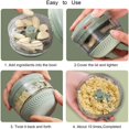 thumbnail image 4 of Manual Food Chopper ，Garlic Chopper Mini Fits For Chopping Vegetables,Fruits,Garlic,Onions,Nuts,Pepper,Ginger,Salad Manual Food Manual Food Processor With Spoon & Brush, Bpa Free, Dishwasher Safe, 4 of 6
