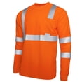 thumbnail image 1 of Long Sleeve Shirts, Men's Reflective Mesh Workwear Safety Top with Color Blocking, Men's Long Sleeve Shirts, 1 of 7