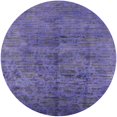thumbnail image 1 of Ahgly Company Machine Washable Indoor Round Industrial Modern Light Purple Area Rugs, 7' Round, 1 of 7